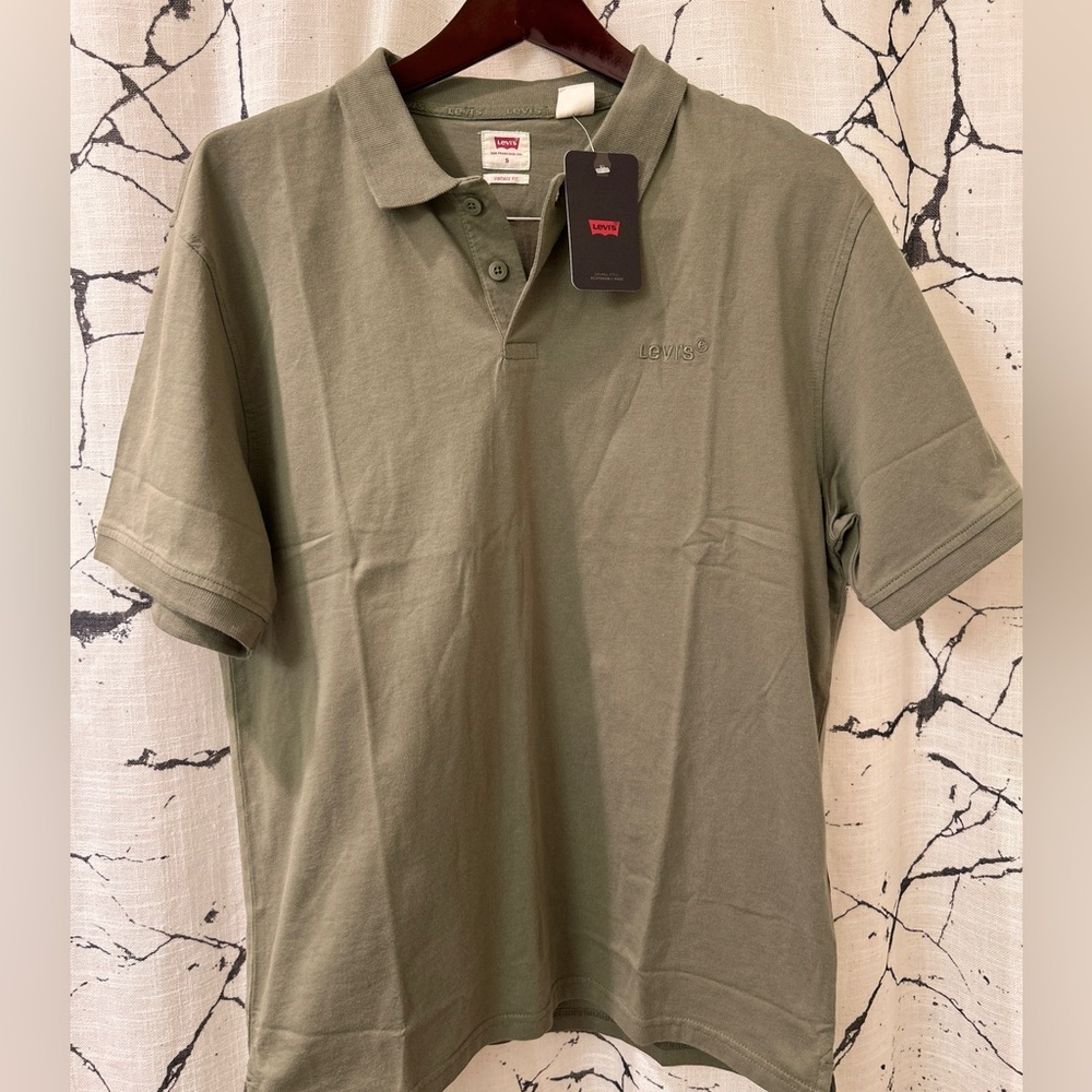 Levi's Green Polo Shirt Classic Cotton Pique